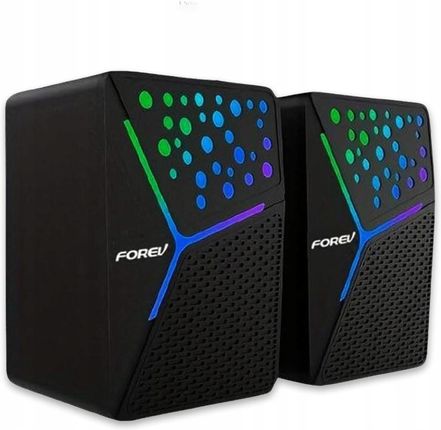 FOREV GŁOŚNIKI STERO CZARNE PC PODŚWIETLANE FV-206 - zdjęcie 6