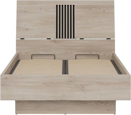 Liveo Łóżko Mati Mi18 120X200 Dąb Cremona Cotta Czarny Z Pojemnikiem - zdjęcie 5