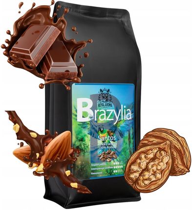 Royal Aroma Coffee Ziarnista 500g X3 Honduras + Brazylia Santos Mogiana 100% Arabica Świeżo Palona - zdjęcie 6