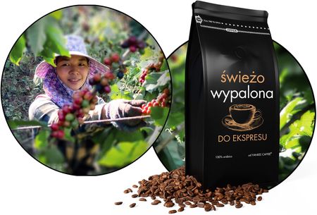 Yankee Caffee Ziarnista 100% Arabica Świeżo Palona Do Ekspresu 1kg - zdjęcie 4