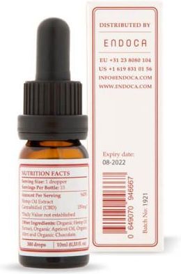 Endoca Olejek CBD czekoladowo-miętowy 1500 mg CBD 10ml - zdjęcie 3