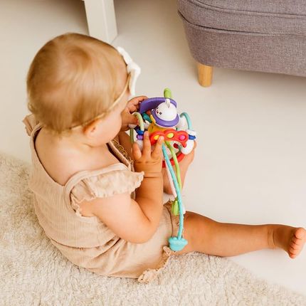 Dumel Tuli Fun Króliczek Kolorowe Linki Zabawka Sensoryczna 12m+ - zdjęcie 5