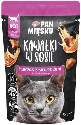 Pan Mięsko Mokra Karma W Sosie Z Kurczakiem I Krewetkami 85G - zdjęcie 2