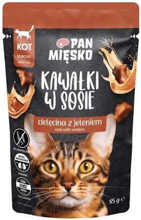 Pan Mięsko Mokra Karma W Sosie Z Cielęciną I Jeleniem 85G - zdjęcie 2