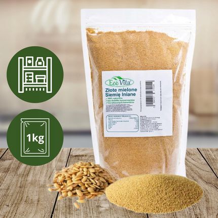SIEMIE LNIANE MIELONE Odtłuszczone 1kg Naturalne Bez Barwników Zdrowe - zdjęcie 3