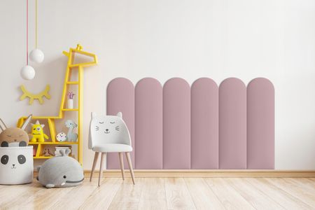 Smartlife Panel Tapicerowany Ścienny Płotek Magic Velvet Różowy 30x80 + Rzepy - zdjęcie 2