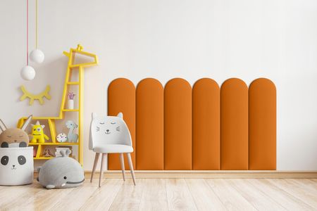Smartlife Panel Tapicerowany Ścienny Płotek Magic Velvet Miodowy 20x60 + Rzepy - zdjęcie 2