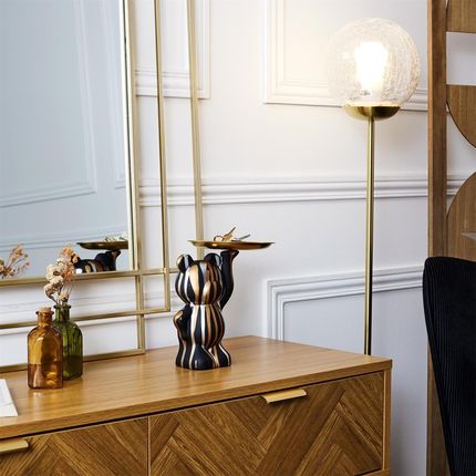 Intesi Figurka Deco Bear Z Tacą Czarna - zdjęcie 2