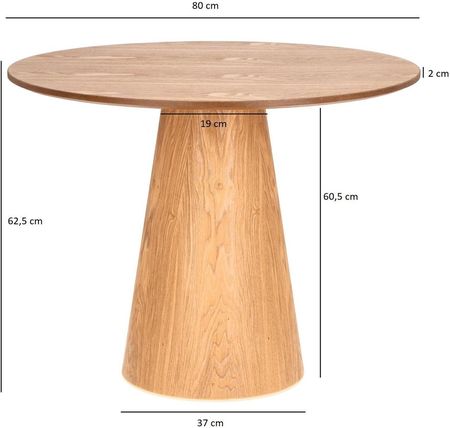 Intesi Stół Soleilo Okrągły 80Cm - zdjęcie 4