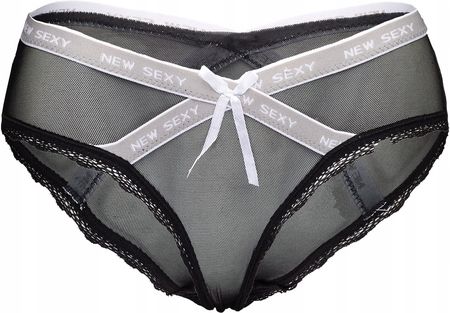 Majtki damskie siateczkowe Figi sexy czarnerozmiar uniwersalny - zdjęcie 3