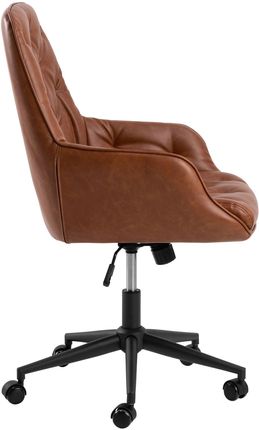 Actona Group A S Fotel Obrotowy Erik Czarny Mat Retro Brandy 691B - zdjęcie 2