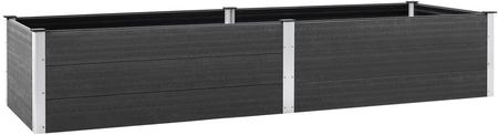 vidaXL Podwyższona Donica Ogrodowa 200X100X54cm Wpc Grey Wanna - zdjęcie 2