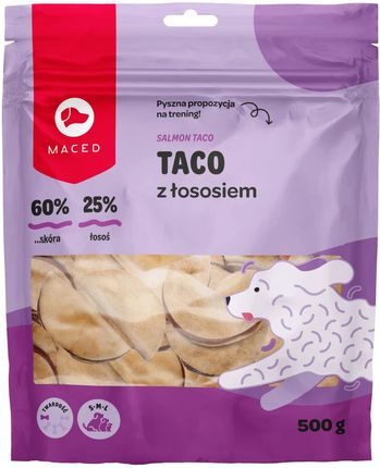 Maced Taco Z Łososiem Miękki Przysmak Dla Psa Z Nadzieniem 500G - zdjęcie 3