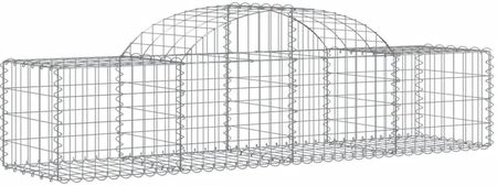 Dkd Home Decor Gabiony Z Wysokim Łukiem 15 Sztuk 200X50X40/60cm Ocynkowane Żelazo - zdjęcie 2