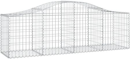 Dkd Home Decor Gabiony Z Wysokim Łukiem 4Szt. 200X50X60/80cm Ocynkowane Żelazo - zdjęcie 2