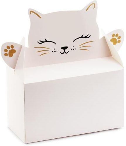 Zdjęcie Pudełka Na Ciasto Partydeco Kotek Ozdobne 19,5X8X19Cm 6 Sztuk Pudcs20 - Gryfino