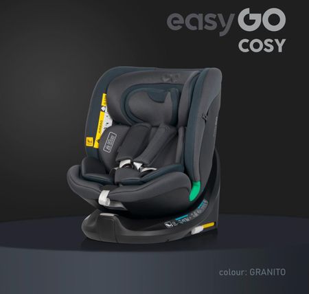 Easygo Cosy Obrotowy 360° Granito Dla Dzieci 0-36 Kg - zdjęcie 5