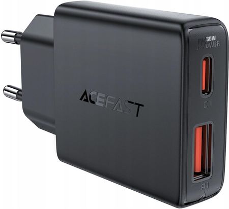 Acefast Ładowarka Sieciowa A69 Pd 30W Gan Usb-A Usb-C - Czarna - zdjęcie 3