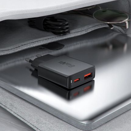 Acefast Ładowarka Sieciowa A69 Pd 30W Gan Usb-A Usb-C - Czarna - zdjęcie 4