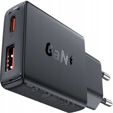 Acefast Ładowarka Sieciowa A69 Pd 30W Gan Usb-A Usb-C - Czarna - zdjęcie 5