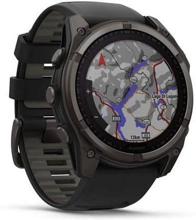 Garmin Fenix 8 51 mm Solar Sapphire Carbon DLC Tytanowy Z Paskiem Sylikonowym 010-02907-11 Czarny - zdjęcie 4