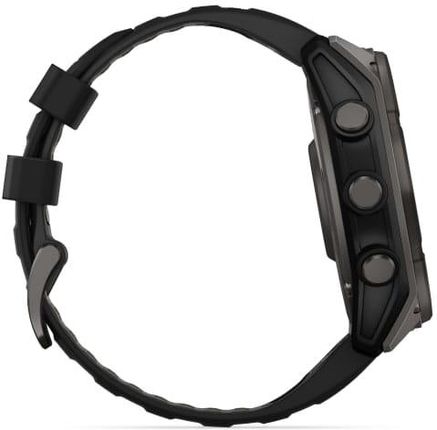 Garmin Fenix 8 51 mm Solar Sapphire Carbon DLC Tytanowy Z Paskiem Sylikonowym 010-02907-11 Czarny - zdjęcie 6