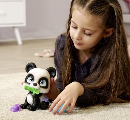 Simba zestaw Pamper Petz Panda Interaktywna zabawka figurka + akcesoria Pieluszkowy Gang - zdjęcie 2