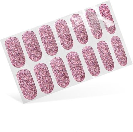 Silcare Naklejki Żelowe Nail Art. Simple Ciemnoróżowy Brokat 24 Szt. - zdjęcie 2