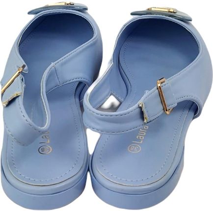 Baleriny damskie Laura Biagiotti 8035 SKY/CALF (40, Niebieski) - zdjęcie 2