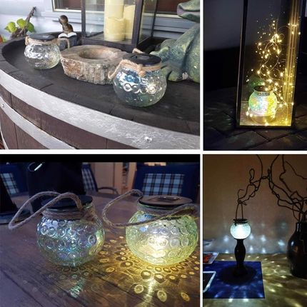 Aamazon Lampa Ogrodowa Led Solarna Kula Wisząca 2szt. 11892 - zdjęcie 2