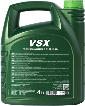 Fanfaro Expert Vsx Sn/Ch-4 A3/B4 229.3 226.5 229.5 5W40 4l - zdjęcie 2