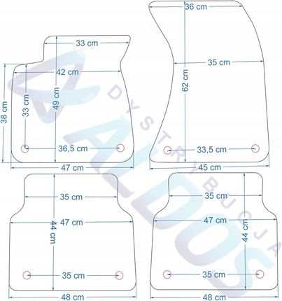 Gledring Gumowe Audi A8 D4 09-17R. Nie Pasuje Wersji Long - zdjęcie 4