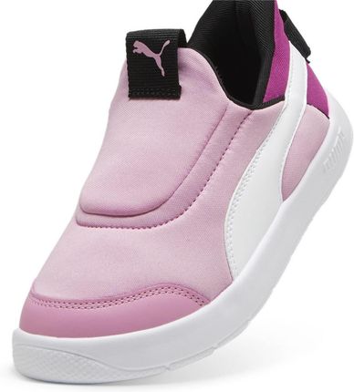Buty sportowe dziewczęce Puma COURTFLEX V3 SLIPTECH PS różowe 39973403 - zdjęcie 2