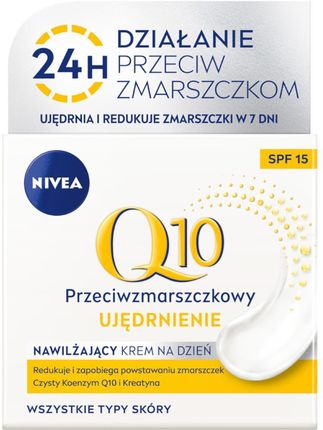 Nivea Q10 Power Effect Zestaw Przeciwzmarszczkowy Krem Na Dzień 50ml + Przeciwzmarszczkowy Krem Pod Oczy 15Ml - zdjęcie 3