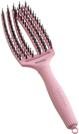 Szczotka Olivia Garden FingerBrush Combo Medium Soft Pink do rozczesywania włosów Amazonki Róż po zdrowie - zdjęcie 4