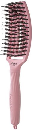 Szczotka Olivia Garden FingerBrush Combo Medium Soft Pink do rozczesywania włosów Amazonki Róż po zdrowie - zdjęcie 2