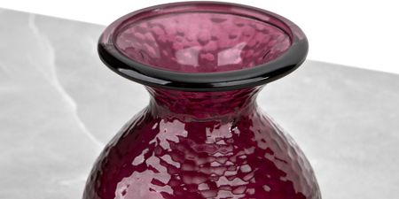 Wazon szklany 18,5 cm bordowy 4829 Paradise San Miguel recykling - zdjęcie 4
