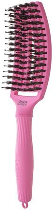 Szczotka Olivia Garden FingerBrush Combo Medium Bubble Pink do rozczesywania włosów Amazonki Róż po zdrowie - zdjęcie 5