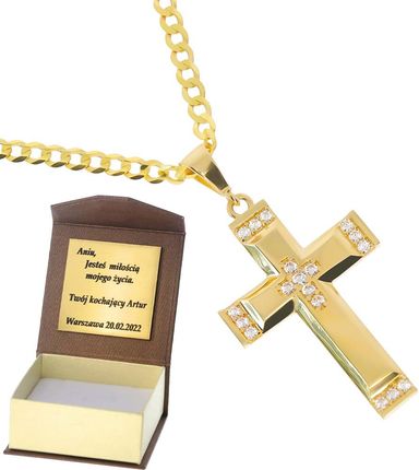 Złoty krzyżyk Próby 585 - zdjęcie 2