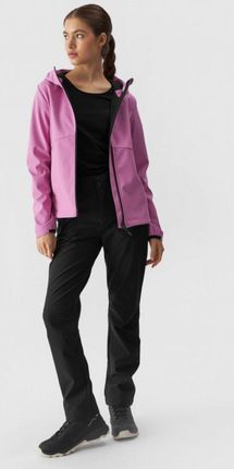 Damska kurtka softshell membrana 5000 4F 4FWAW24TSOFF285 - różowa - zdjęcie 4