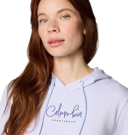 Bluza z kapturem damska Columbia TREK fioletowa 2051611581 - zdjęcie 3