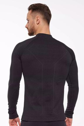 Bluza Termoaktywna Męska Na Motocykl Brubeck Cooler Ls1654M Czarny - zdjęcie 3