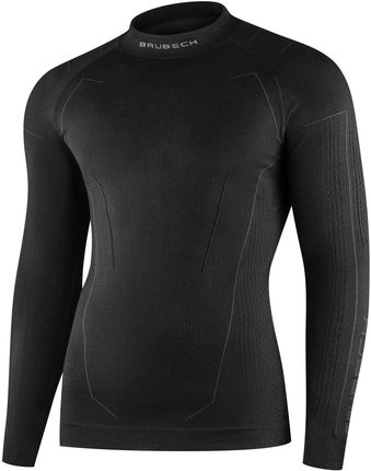 Bluza Termoaktywna Męska Na Motocykl Brubeck Cooler Ls1654M Czarny - zdjęcie 2