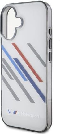 Bmw Motosport IML Random Stripes do Apple iPhone 16 Plus Szary - zdjęcie 2