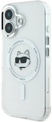 Karl Lagerfeld IML Metal Choupette Head MagSafe do Apple iPhone 16 Plus Biały - zdjęcie 5
