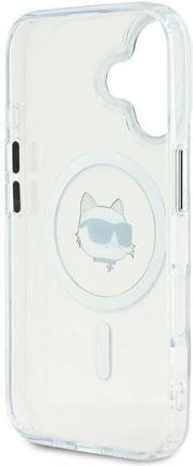 Karl Lagerfeld IML Metal Choupette Head MagSafe do Apple iPhone 16 Plus Biały - zdjęcie 2