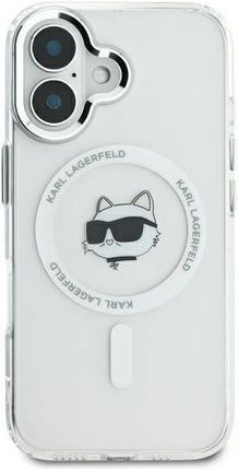Karl Lagerfeld IML Metal Choupette Head MagSafe do Apple iPhone 16 Plus Biały - zdjęcie 4