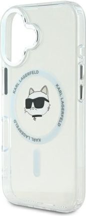 Karl Lagerfeld IML Metal Choupette Head MagSafe do Apple iPhone 16 Plus Biały - zdjęcie 6