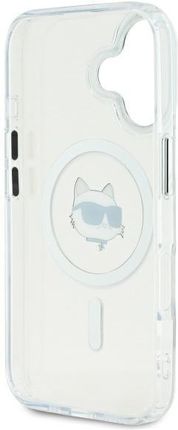 Karl Lagerfeld IML Metal Choupette Head MagSafe do Apple iPhone 16 Plus Biały - zdjęcie 4