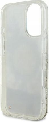 Guess Guhmp16Llfmwte Iphone 16 Pro 6 3 Quot Beżowy Beige Hardcase Liquid Glitter Flower Magsafe - zdjęcie 3